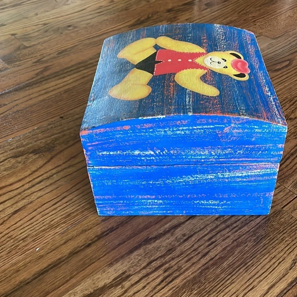 Set of blue bear bear nesting boxes (4 in total)